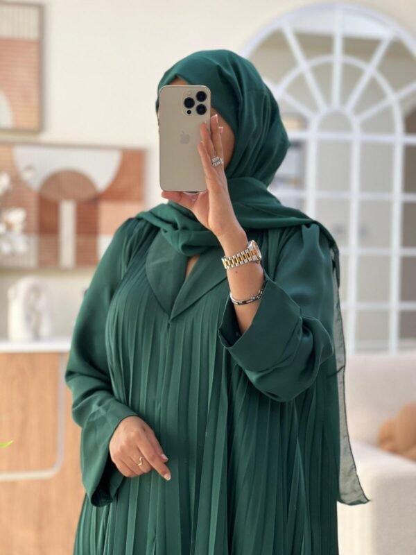 emerald-green-pleated-abaya