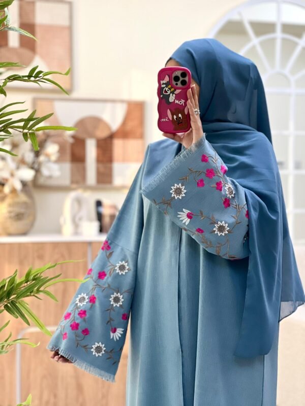 Linen Bloom Abaya