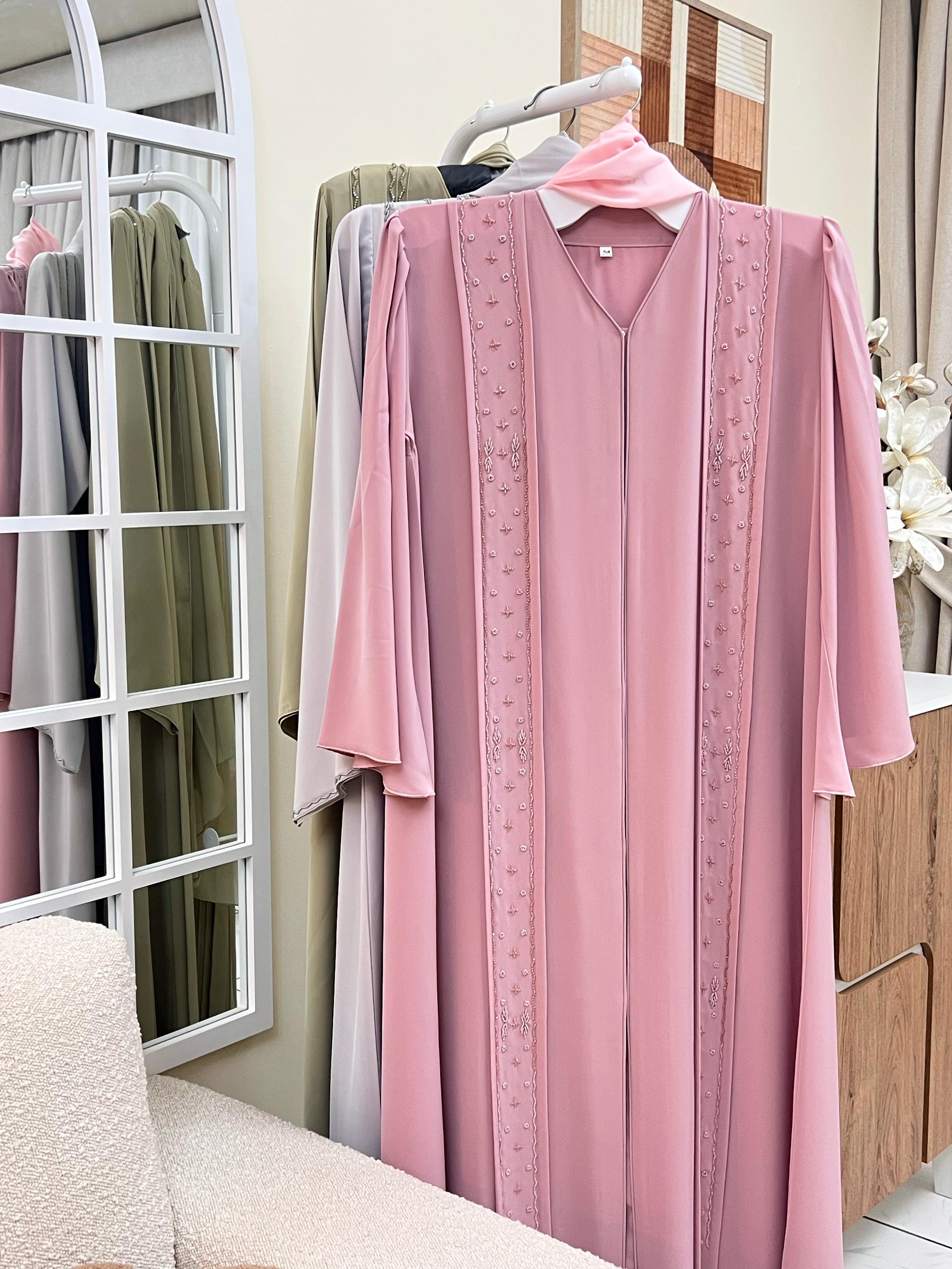 Elegant Korean Nida with handmade beads - Pearl Whisper