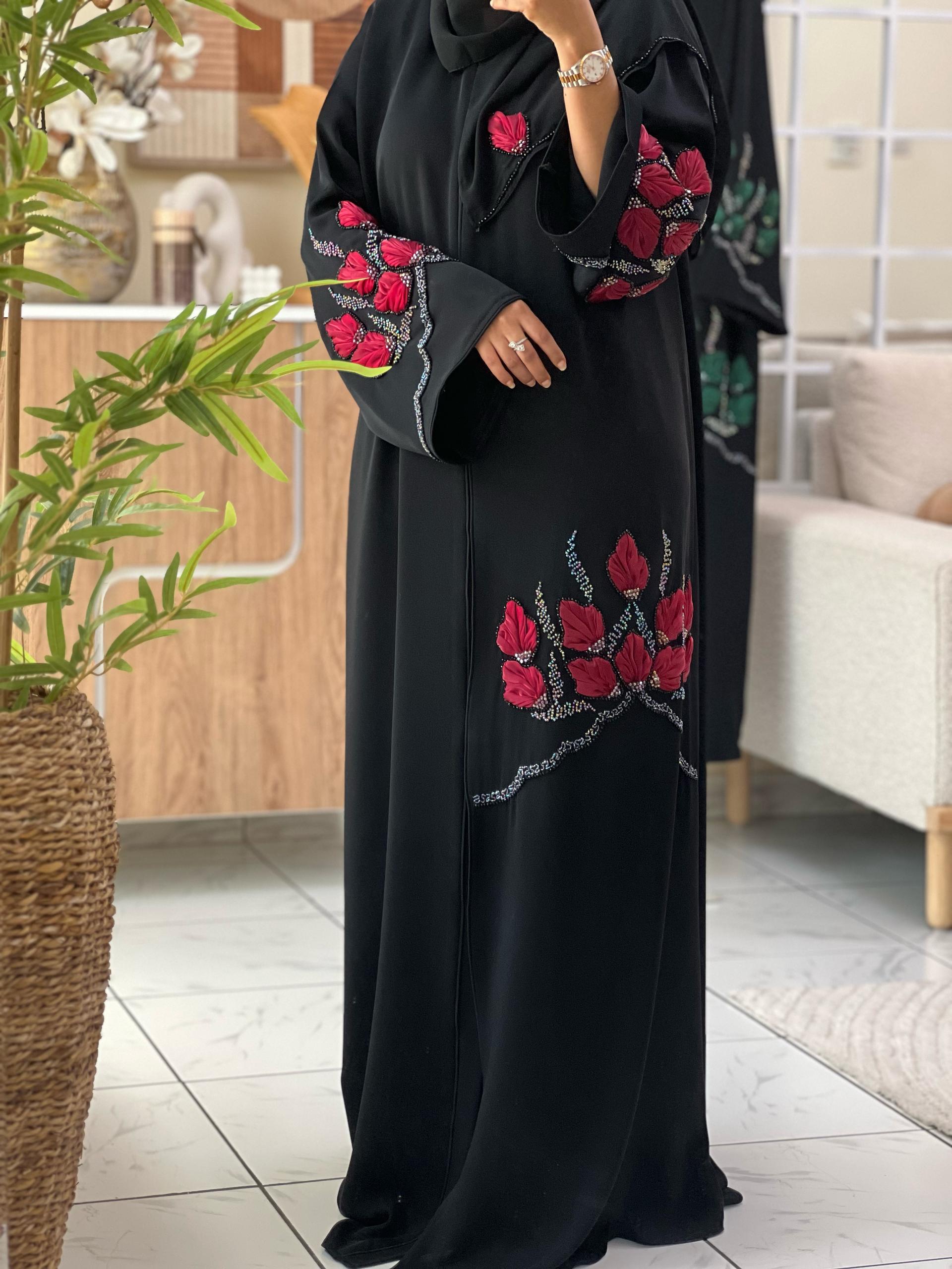 Ruby Blossom Abaya - Image 3