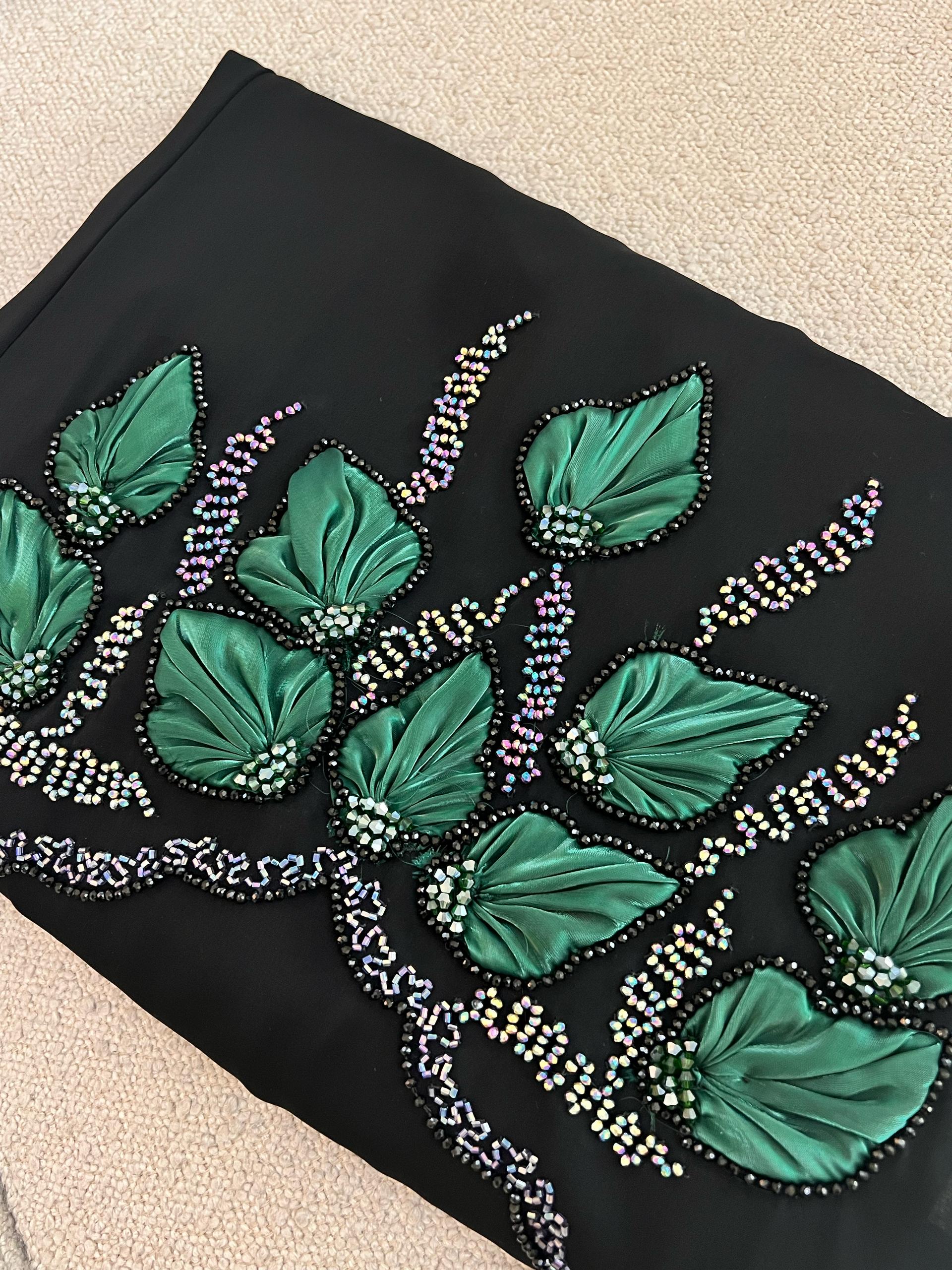 Emerald Bloom Abaya - Image 4